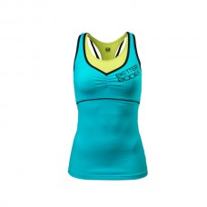 Better Bodies - 2-layer Logo Top, aqua blue