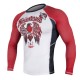 Hayabusa - Showdown Rashguard Long Sleeve, valkoinen-punanen